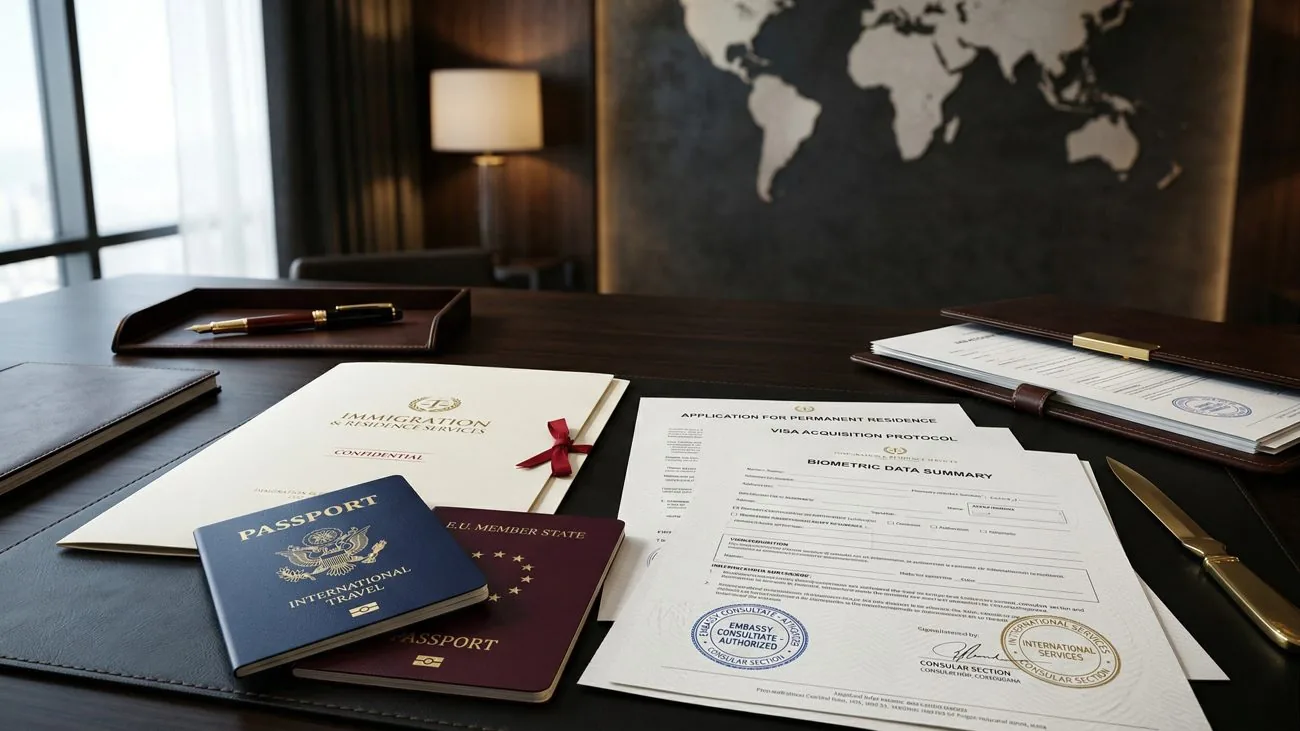 Apoyo con documentos de inmigración — pasaportes y formularios